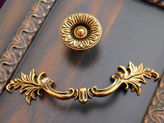 Furniture Hardware Drop Pulls - Vintage Çekmece Kolları Çeker Damla Kefalet