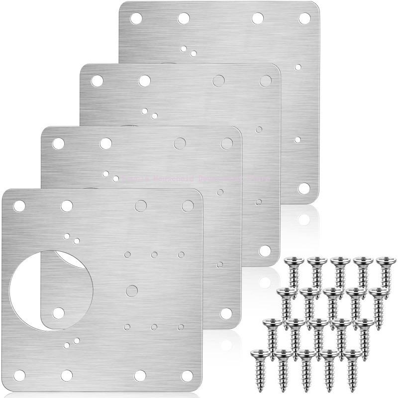 Furniture Hardware Fixing Screws - 2/10 takım menteşe tamir plakası mutfak