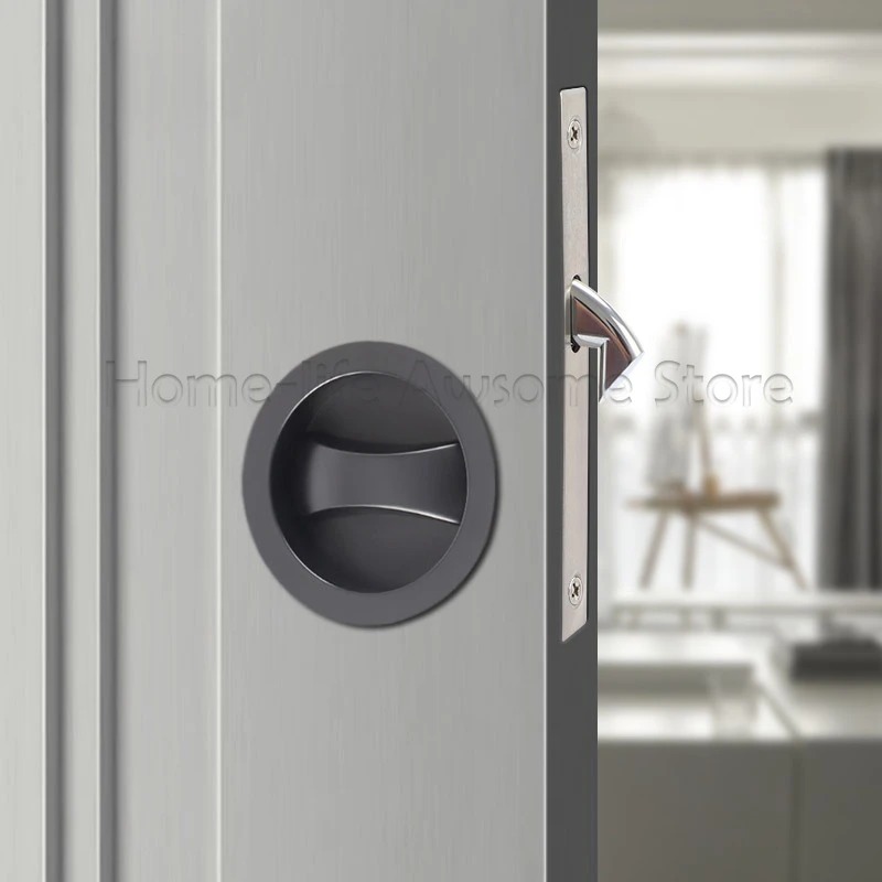 Furniture Sliding Door Hardware - Sürgülü Kapı Kilidi Modern Görünmez Çinko