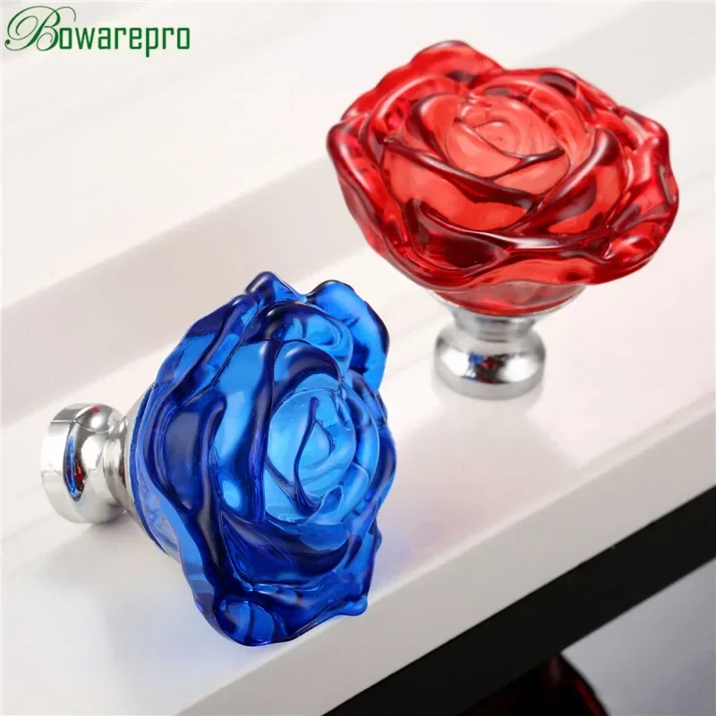 Furniture Hardware Accessories - Bowarepro 50 MM Kristal Gül Cam