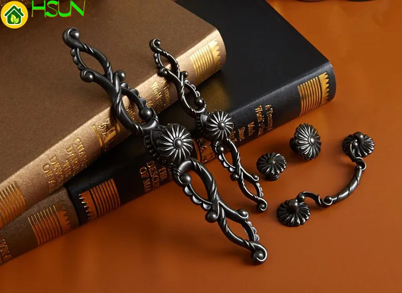 Furniture Hardware Drop Pulls - 2 adet Retro Metal Şifonyer Kulpları