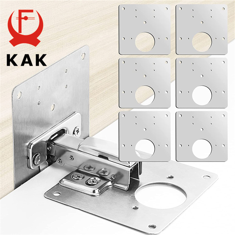 Furniture Hardware Fixing Screws - KAK 8 adet Menteşe Tamir Plakası