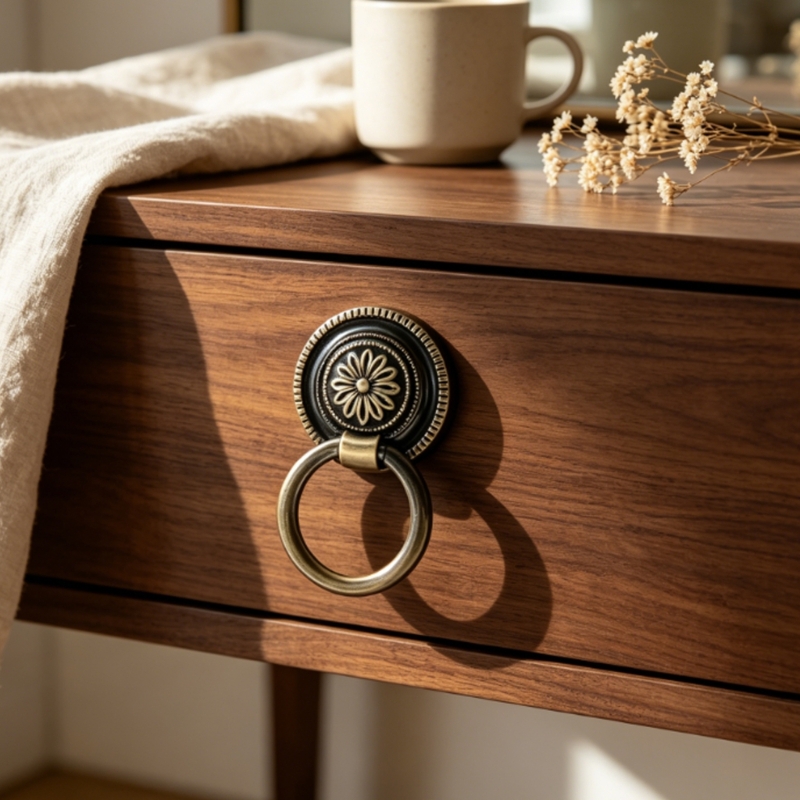 Furniture Hardware Drop Pulls - 6 Paket Antik Bronz Damla Çekme