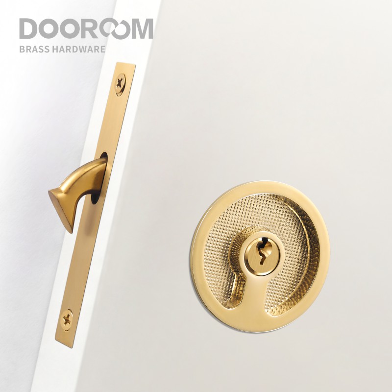 Furniture Sliding Door Hardware - Dooroom pirinç sürgülü kapı kolu kapı