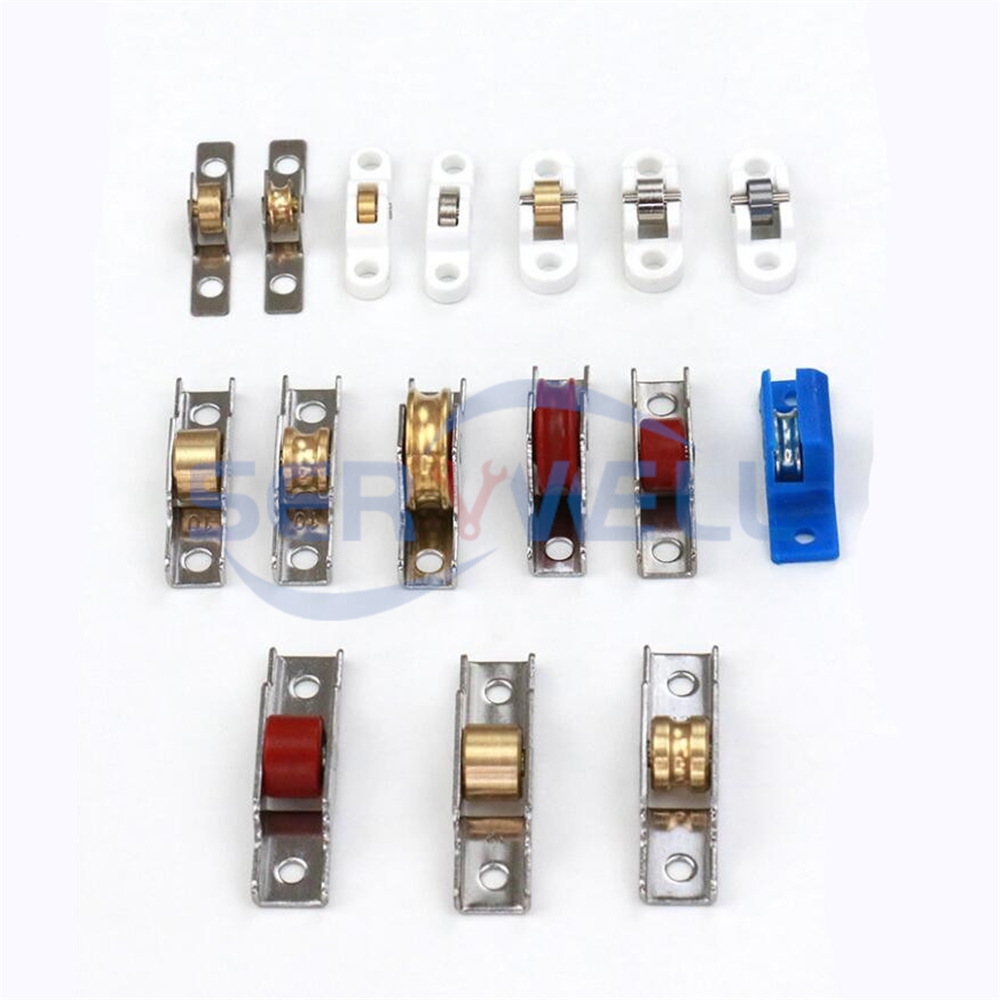 Furniture Sliding Door Hardware - 10 adet kabine dolap sürgülü kapı