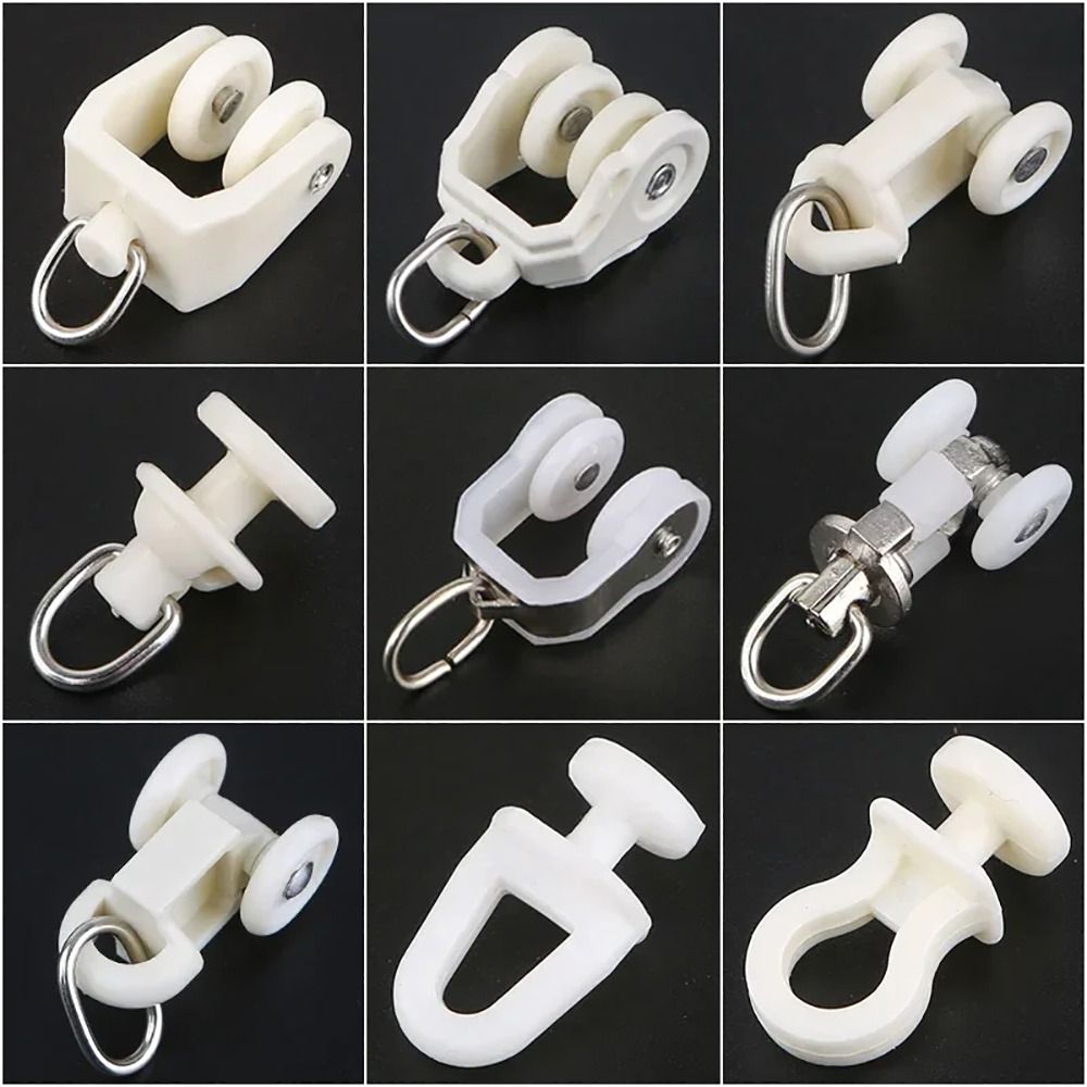 Furniture Rails Hardware - 10 adet düz kavisli parça silindirleri