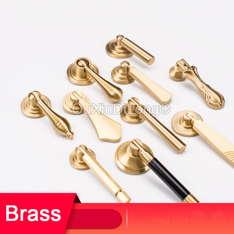 1 adet çin tarzı pirinç kollar - Furniture Hardware Drop Pulls incelemesi ve fiyatı