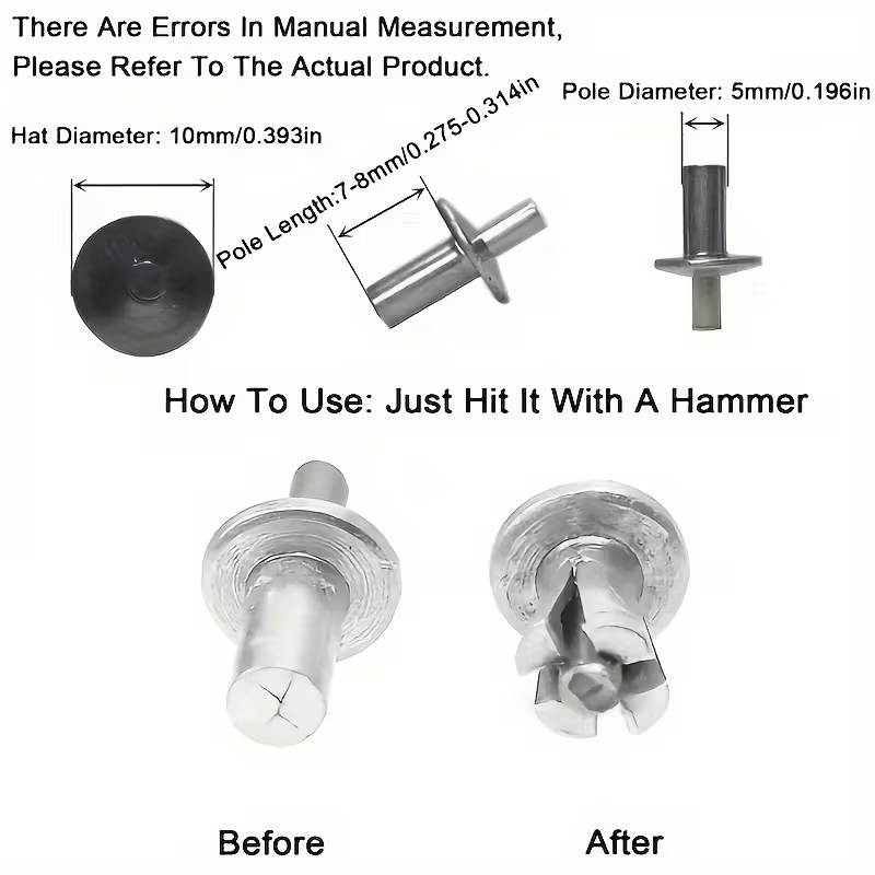 Yuvarlak Başlı Alüminyum Perçi - Furniture Hardware Fixing Screws incelemesi ve fiyatı