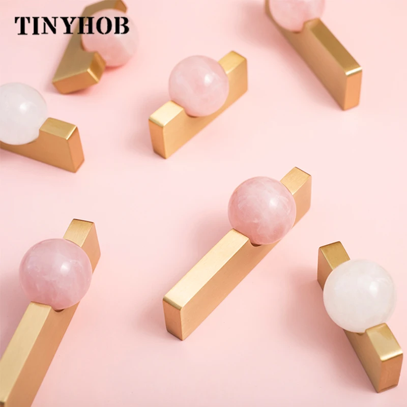 Beyaz Kristal Top + Pirinç Mob - Furniture Hardware Drop Pulls incelemesi ve fiyatı