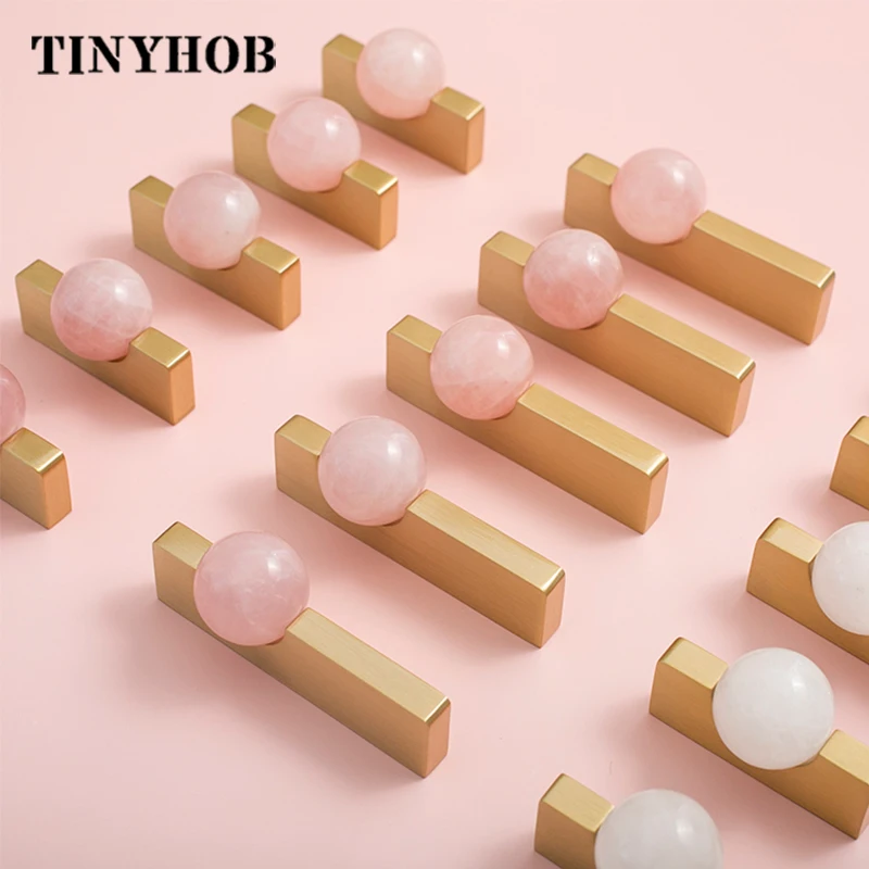 Beyaz Kristal Top + Pirinç Mob - Furniture Hardware Drop Pulls incelemesi ve fiyatı