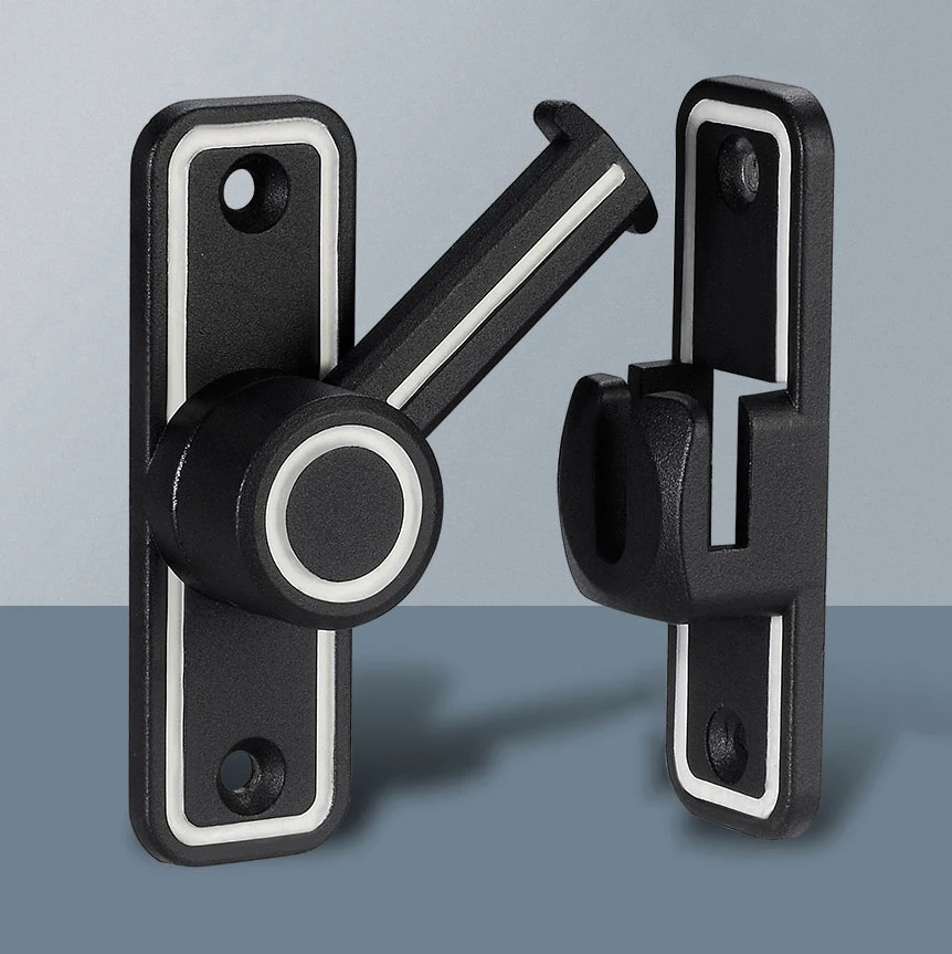 Siyah aydınlık ahır kapı kilit - Furniture Sliding Door Hardware incelemesi ve fiyatı