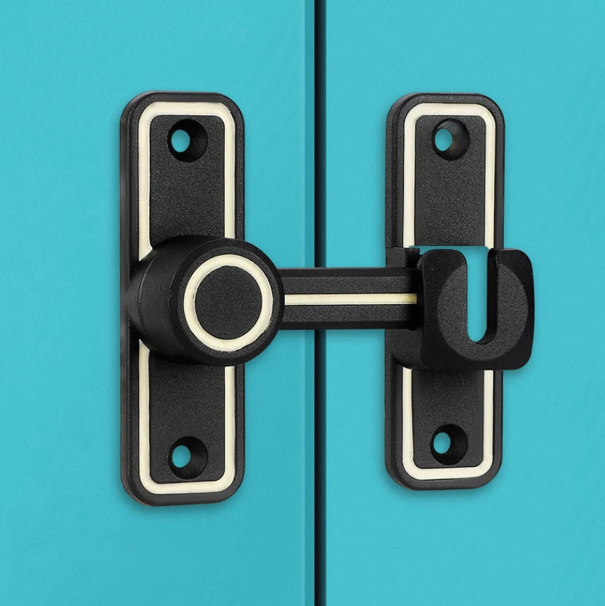 Siyah aydınlık ahır kapı kilit - Furniture Sliding Door Hardware incelemesi ve fiyatı
