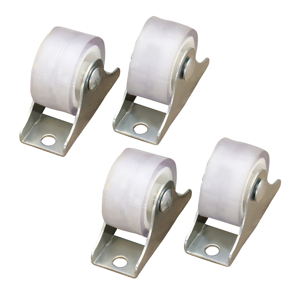 4 adet beyaz raylı sabit teker - Furniture Rails Hardware incelemesi ve fiyatı