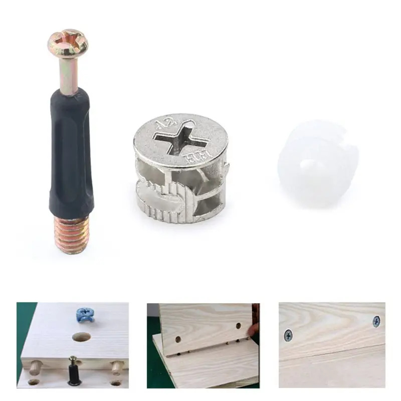 100 adet Mobilya Üçü Bir Arada - Furniture Hardware Fixing Screws incelemesi ve fiyatı