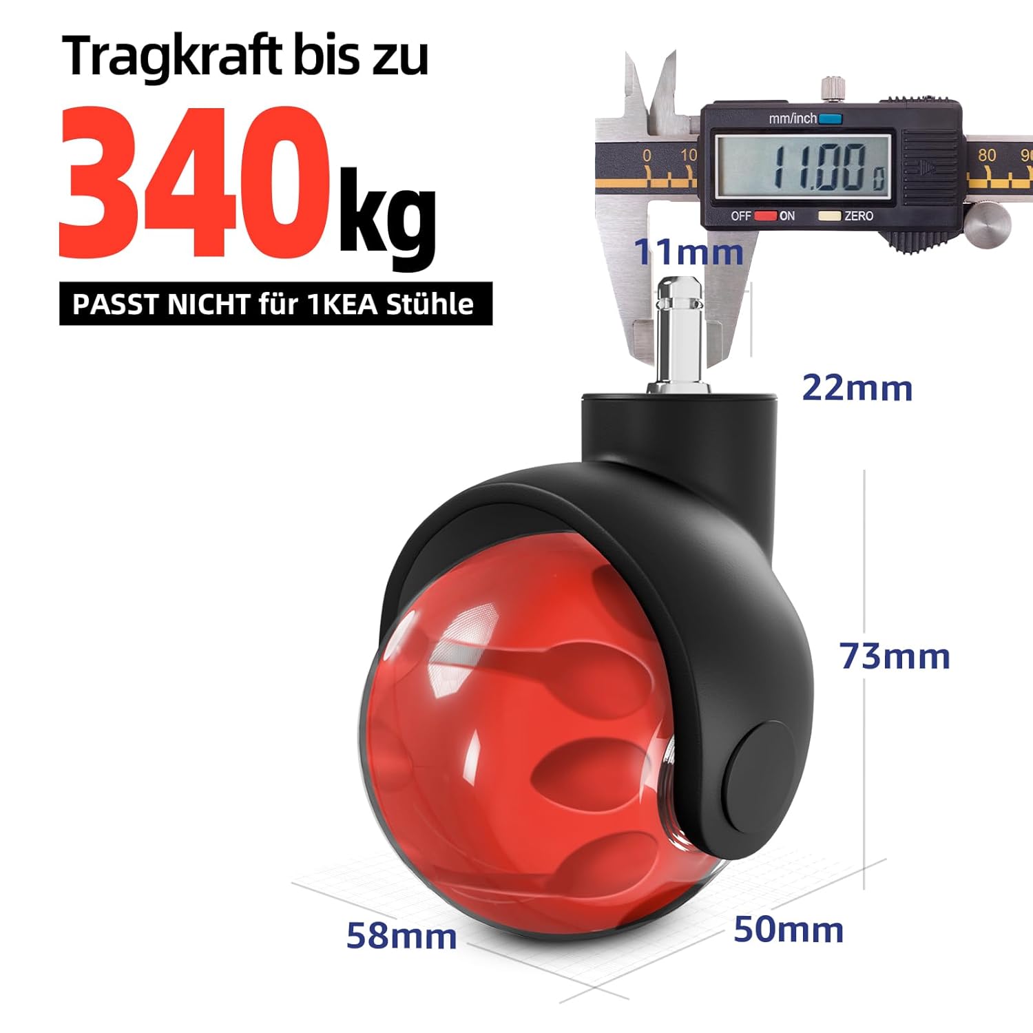 (5 Paket) 2 İnç Top Tipi Mobil - Furniture Screw Type incelemesi ve fiyatı