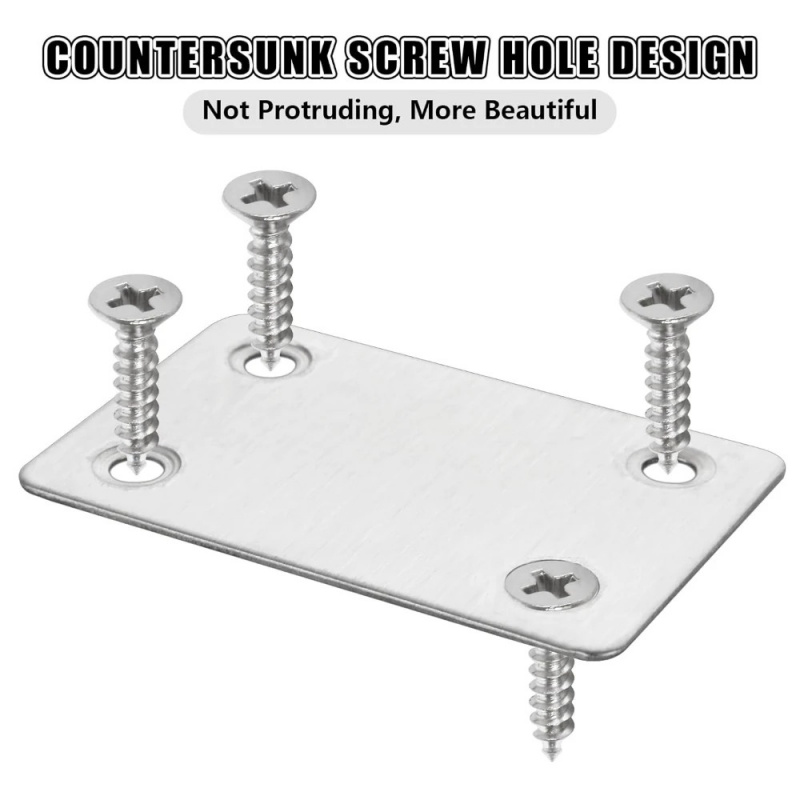 10 adet paslanmaz çelik L-şeki - Furniture Joinery Hardware incelemesi ve fiyatı