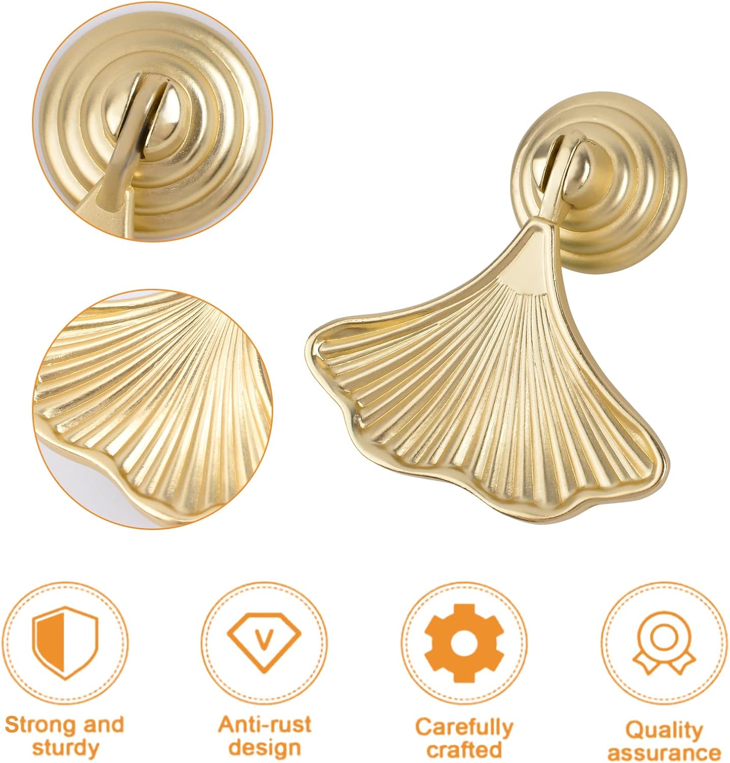 2'li Paket Ginkgo Yaprağı Şekl - Furniture Hardware Drop Pulls incelemesi ve fiyatı